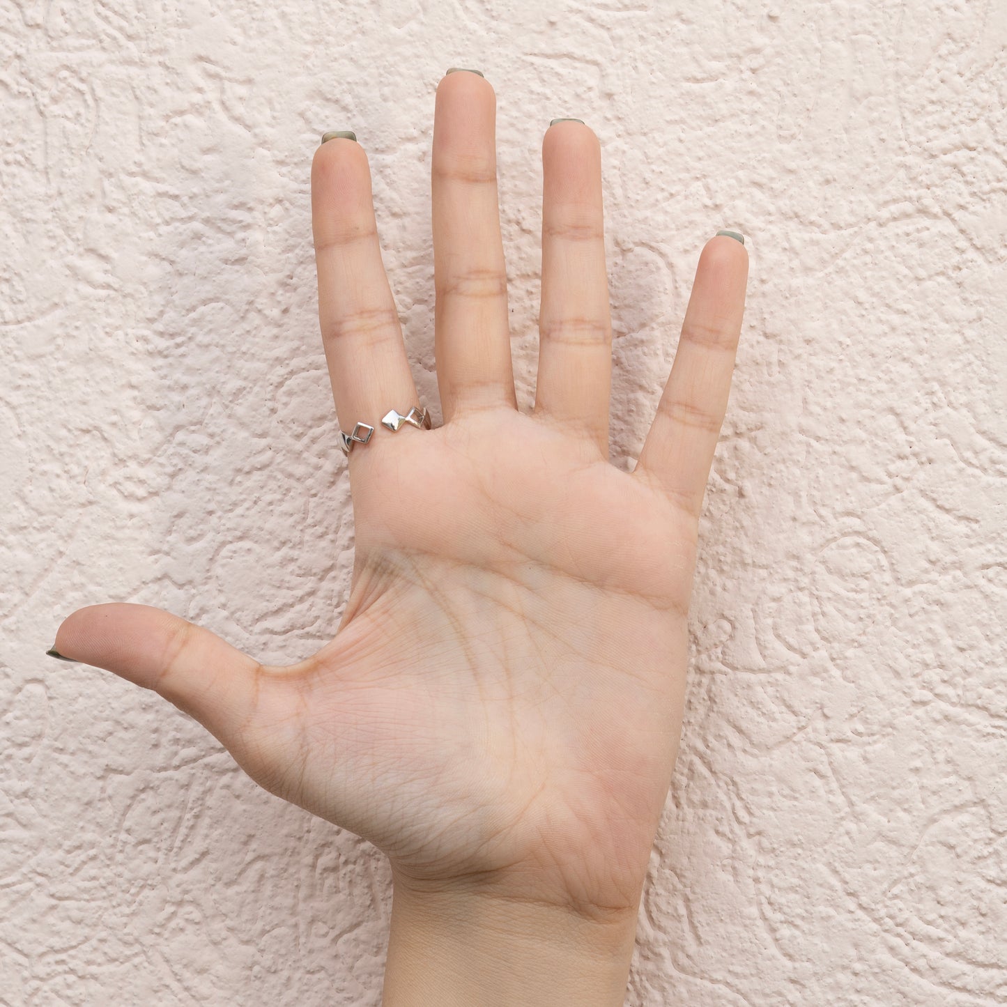 Diamond Edge Adjustable Ring