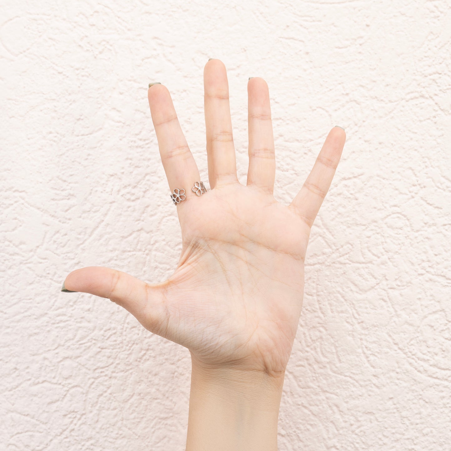 Floral Cutwork Adjustable Ring