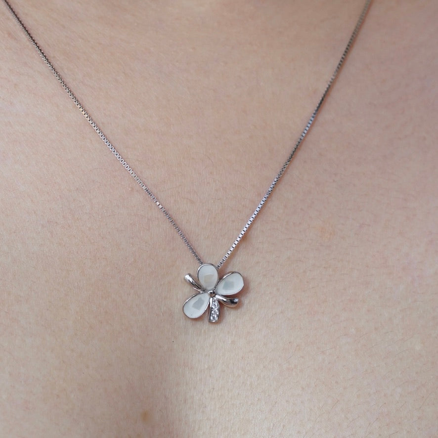 Pearl Petal Necklace & Earrings