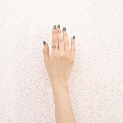 Floral Cutwork Adjustable Ring