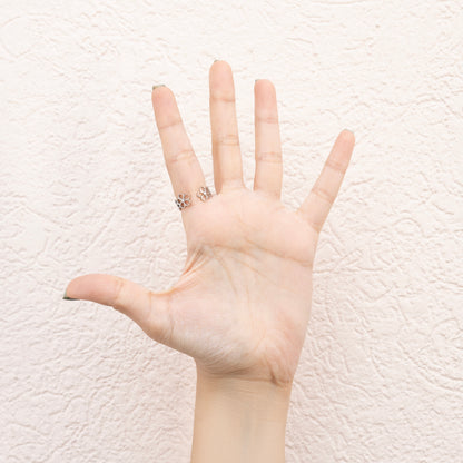 Floral Cutwork Adjustable Ring