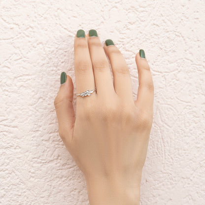 Leaf Vine Adjustable Ring